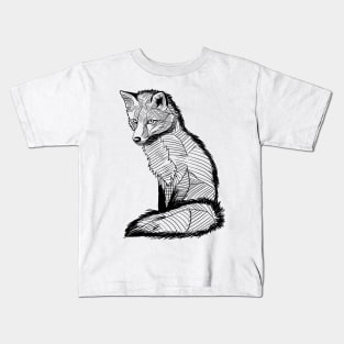 Sketch Fox Kids T-Shirt